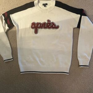 Alp N Rock Cream and Black Crewneck Sweater